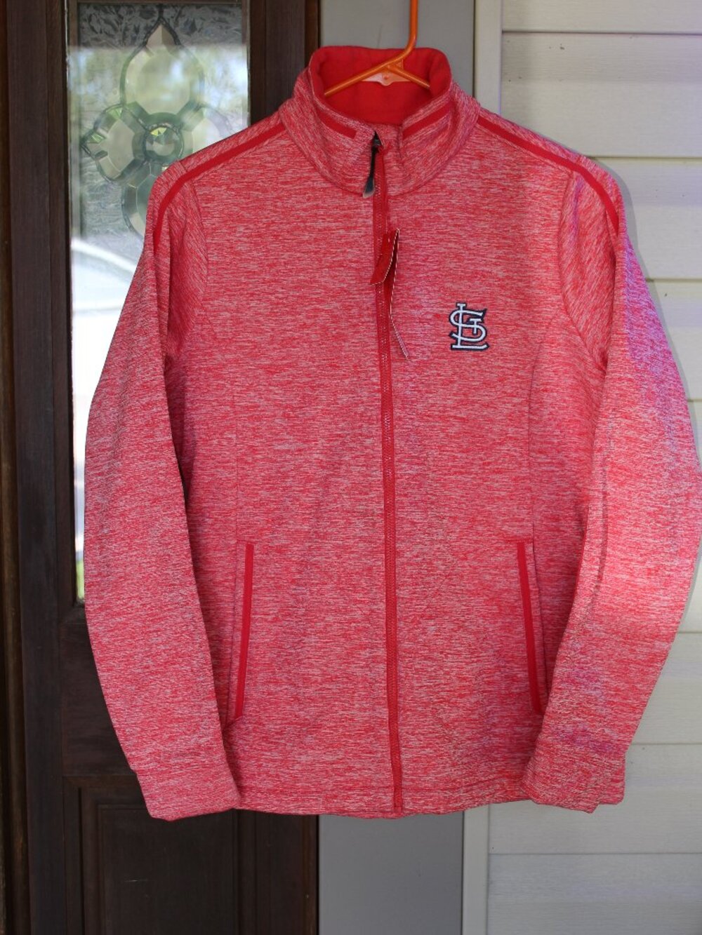 ST. LOUIS CARDINALS ZIP UP WOMENS JACKET SIZE MEDIUM BRAND NEW WITH TAGS